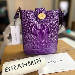 NWT Brahmin Marley Crossbody in hard to find Ultraviolet Ombre Melbourne